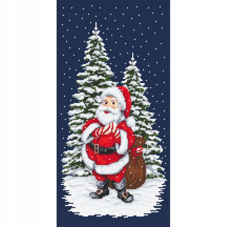 Vyšívací sada Zimní Mikuláš