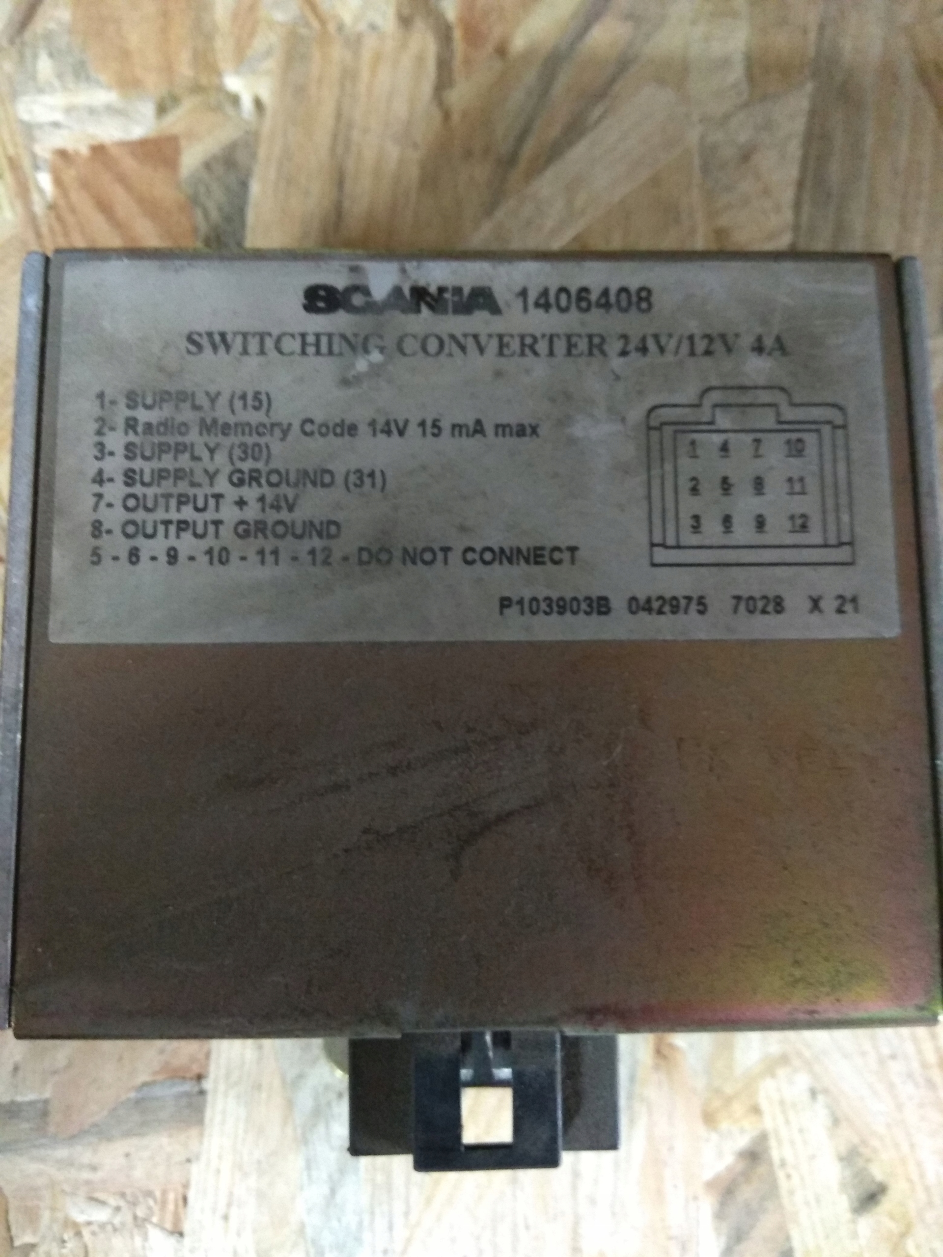 Преобразователь Scania 4 R 24V-12V 1406408