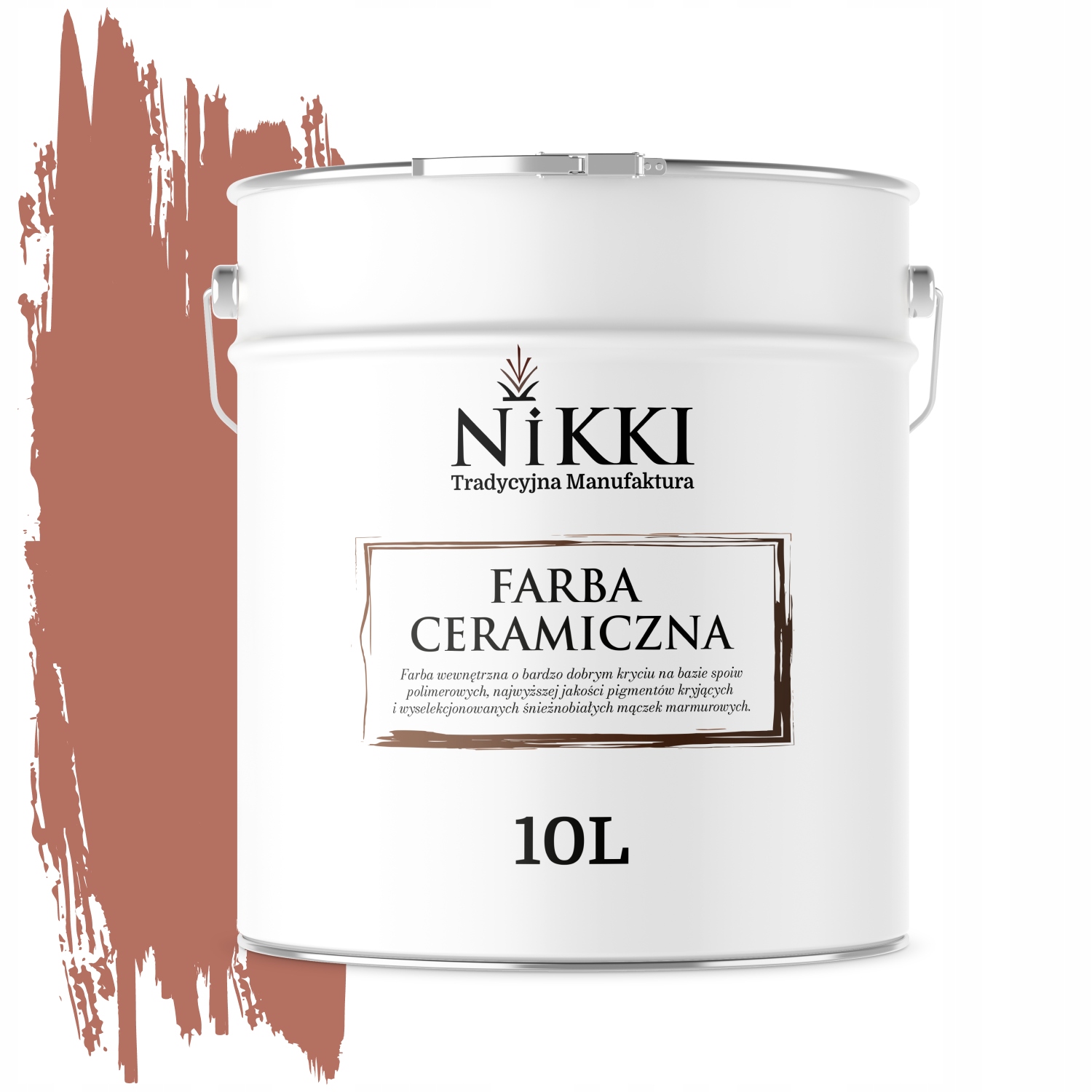 Keramická Stropná Farba Tehlová H4728 Hlboká Matná Na Steny 10 L