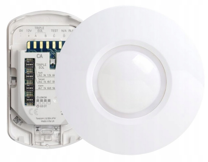 Duálny stropný detektor Pir Mw, Grade 3 Capture-ca Texecom