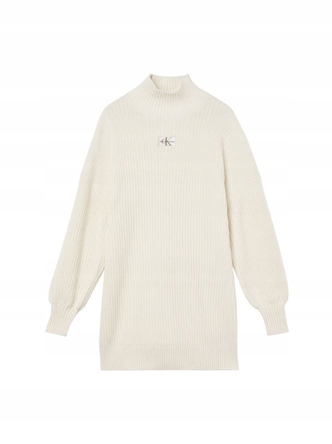 Calvin Klein Jeans sweter J20J220359 kremowy M
