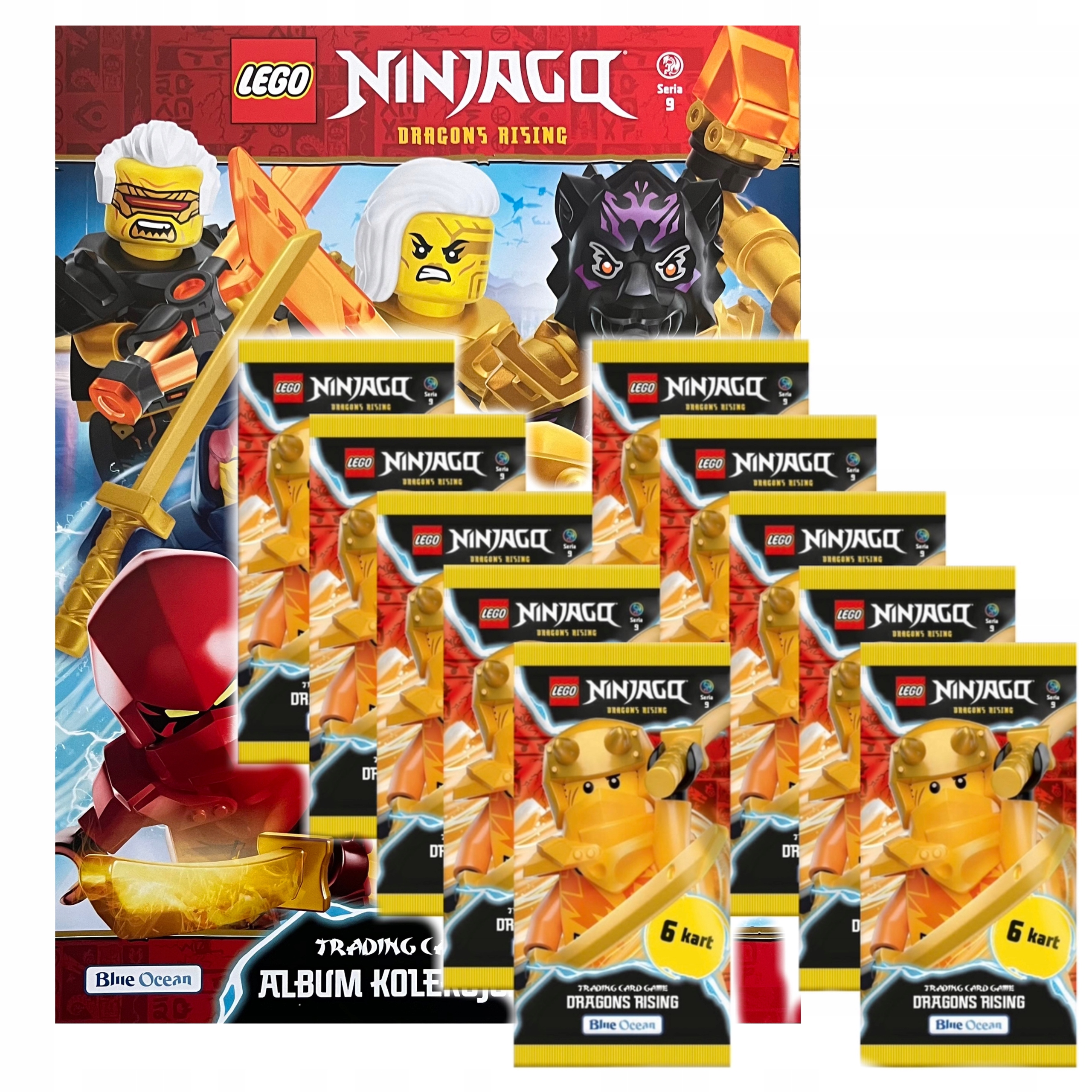 LEGO NINJAGO 9 Dragons Rising Album 10 Saszetek Karty