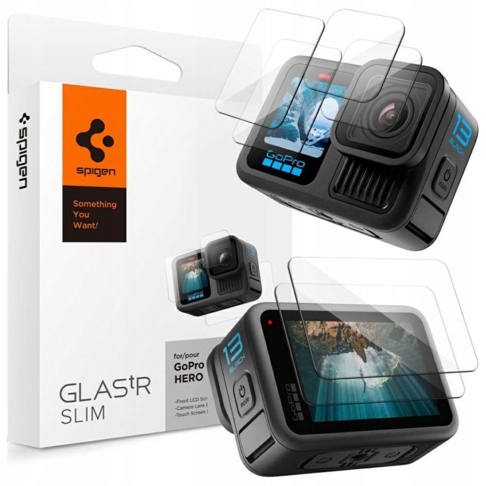 Tvrzené sklo Spigen Glas.TR Slim pro GoPro Hero 13 2ks