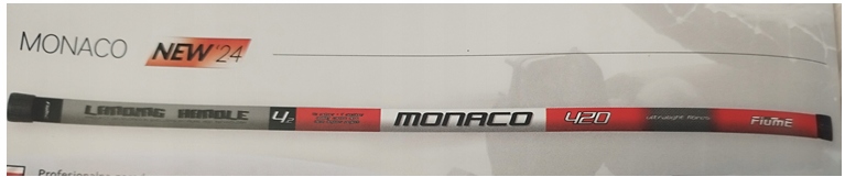 Fiume Nástavcová tyč pro podběrák Monaco 420 cm Ultralight