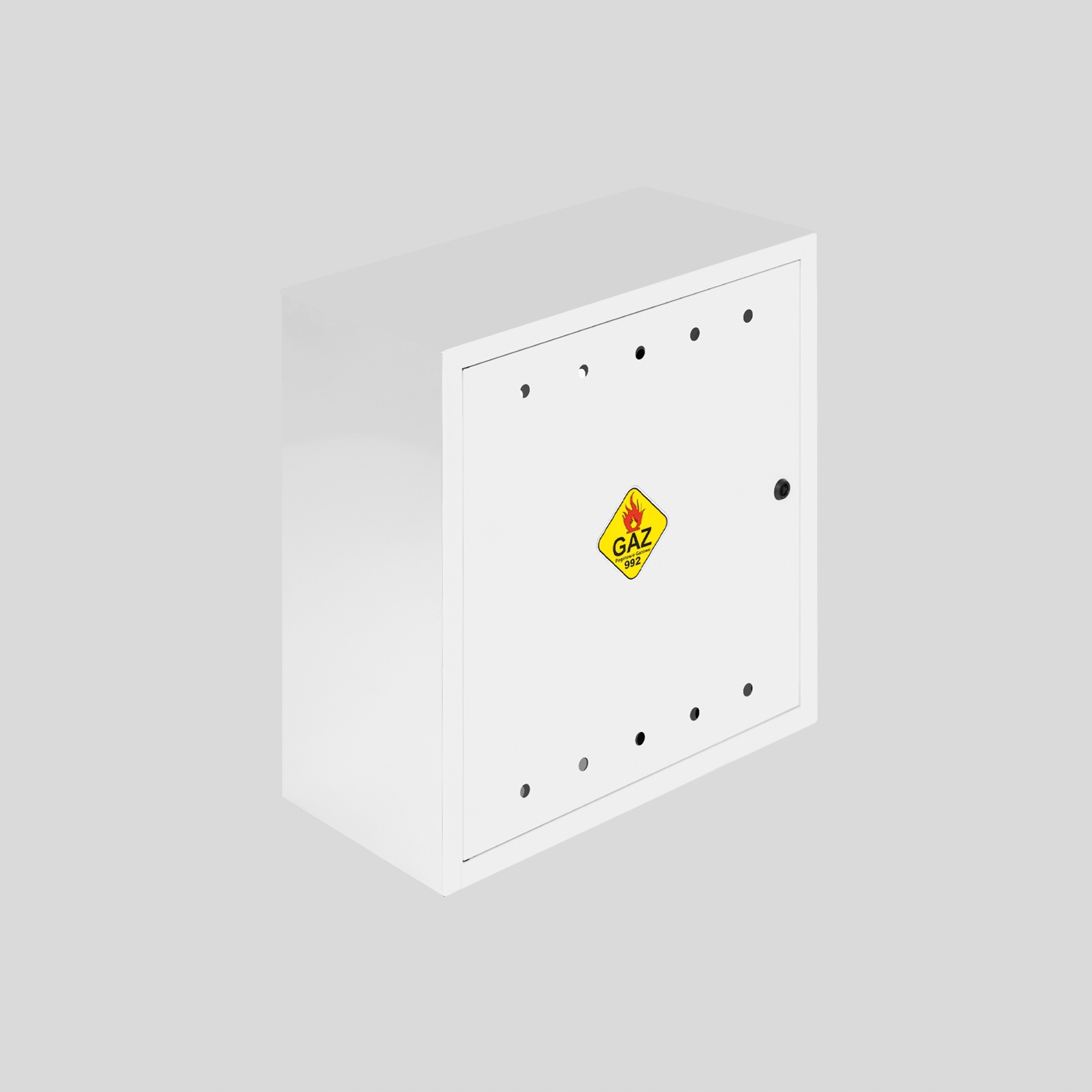 Plynová Skříňka 60x60x25 Bílá Se Zády