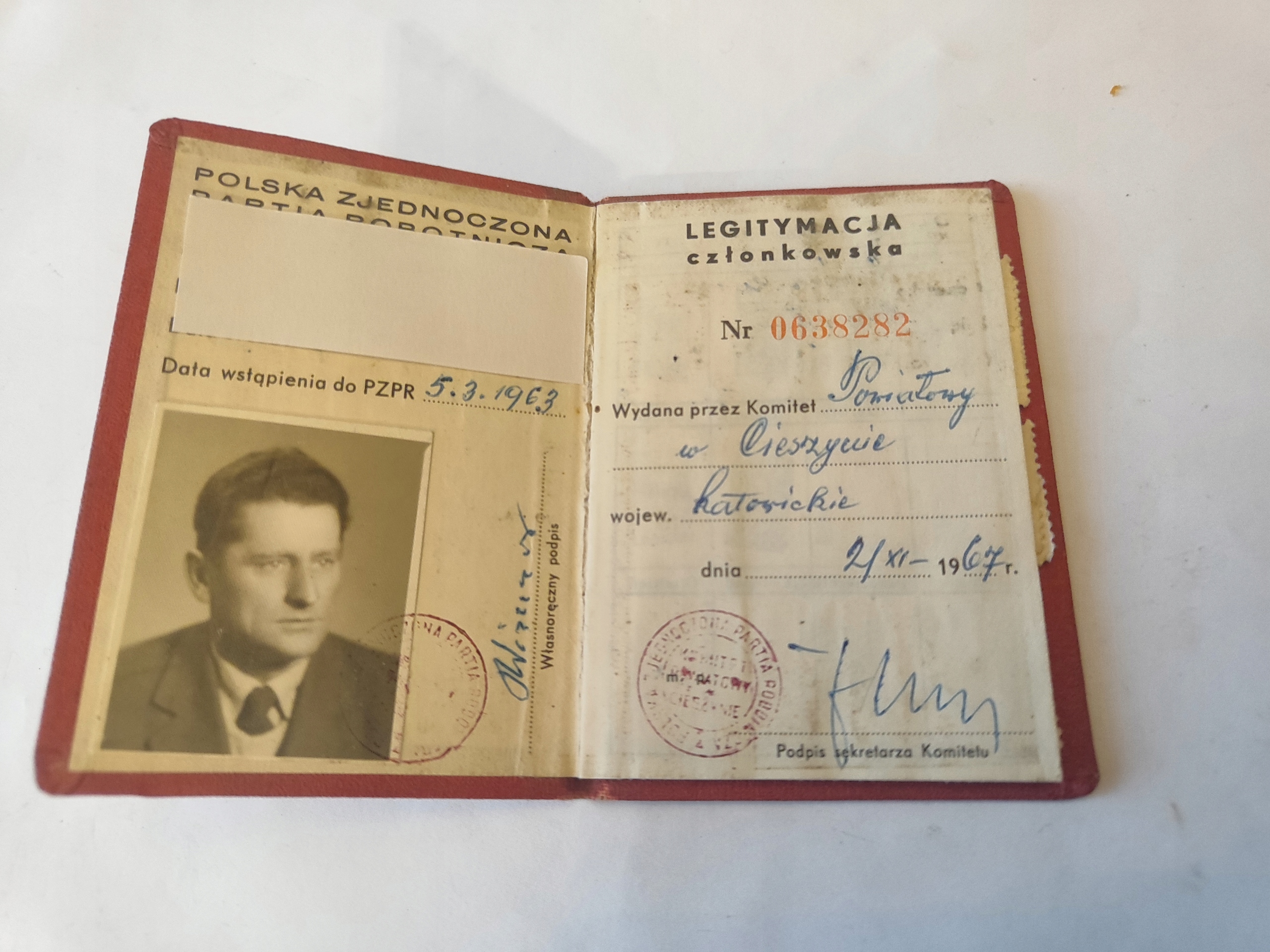 Legitymacja członka PZPR - rzadkość