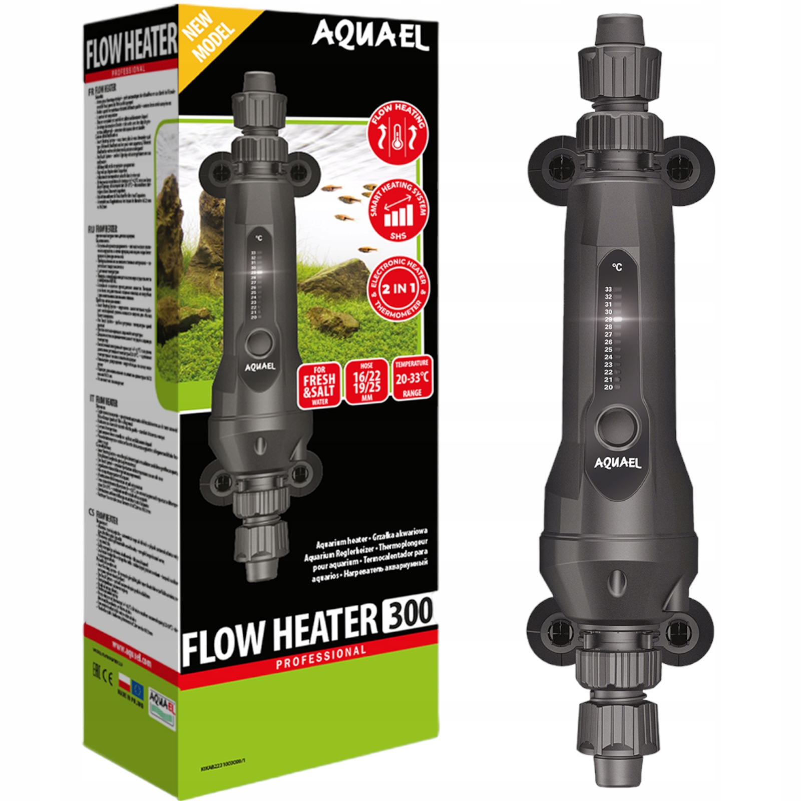 Grzałka przepływowa Aquael Flow Heater 300W 2.0 do akwarium