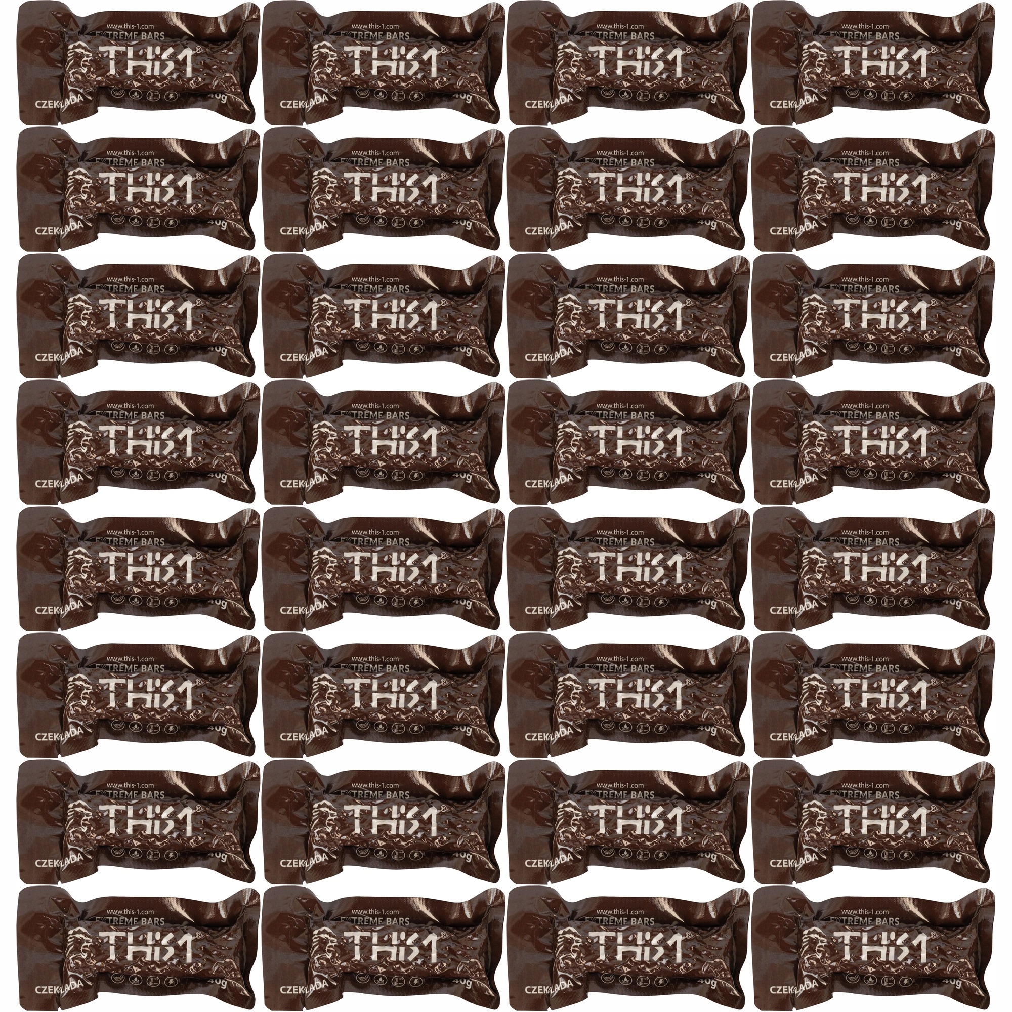 Zestaw batonów THIS-1 Baton energetyczny orzechy i czekolada 40 g 32 szt.