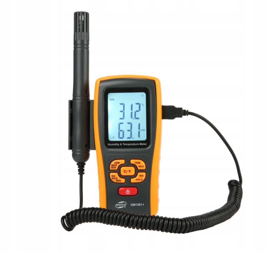 TermoHigrometr z sondą GM1361 Marka Benetech