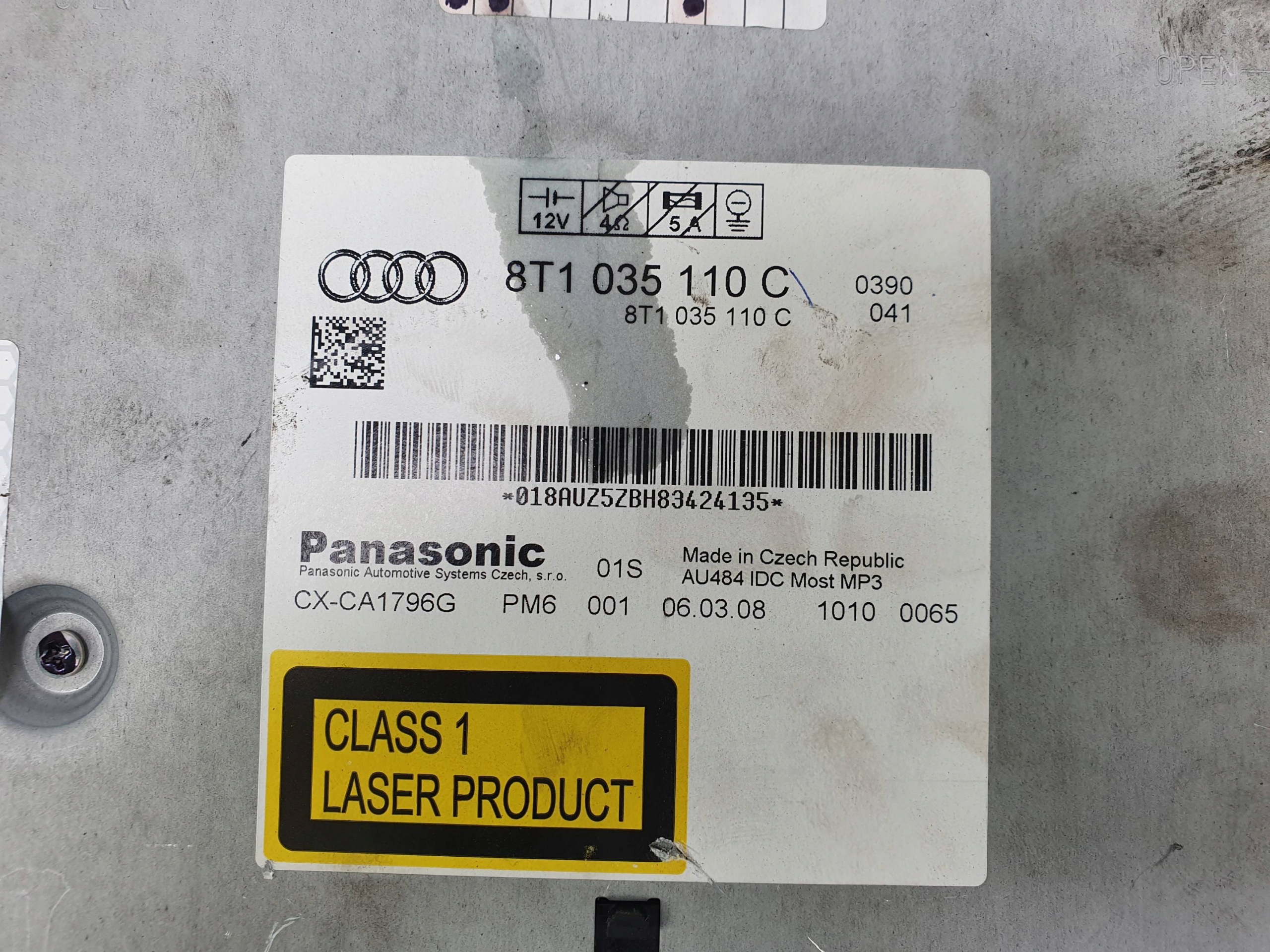changer CD 8T1035110C AUDI A5