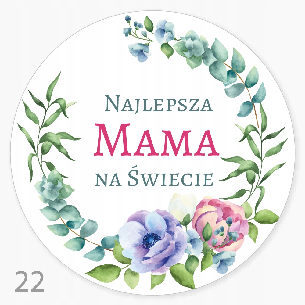 

Naklejki Dzień Mamy kwiaciarnia ciasto 48