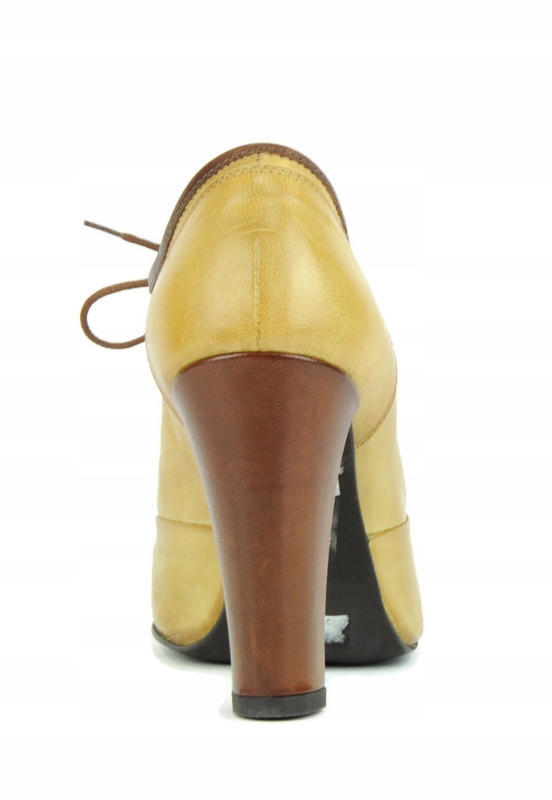 VENEZIA buty botki żółty obcas 39 Rozmiar 39