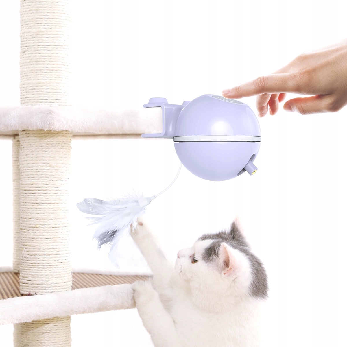 Hračka Pro Kočky Robot Laser Interaktivní Peříčko