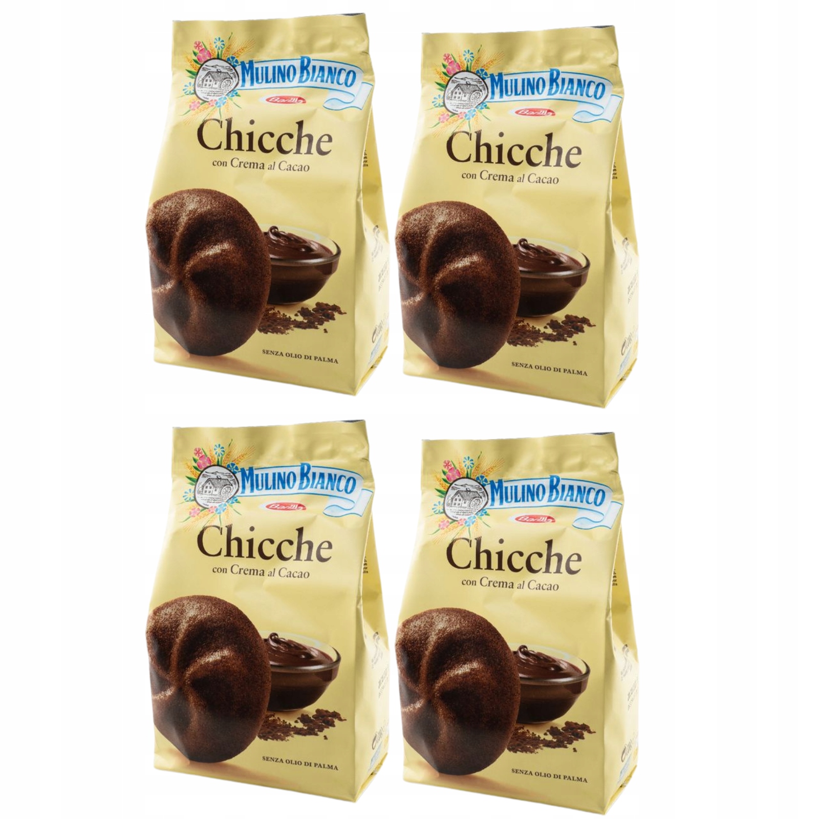 Mulino Bianco Chicche čokoládové sušenky s náplní 200 g