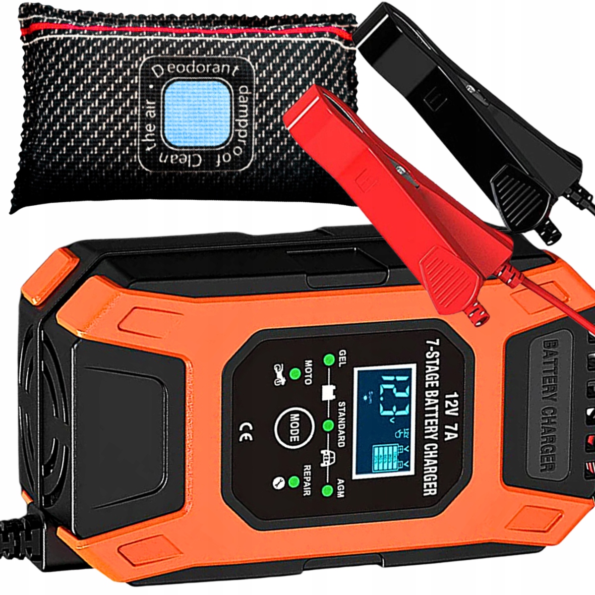 INTELIGENTNY Prostownik Samochodowy Do Akumulatorów 12V 24V FUNKCJA NAPRAWY EAN (GTIN) 5903990688409