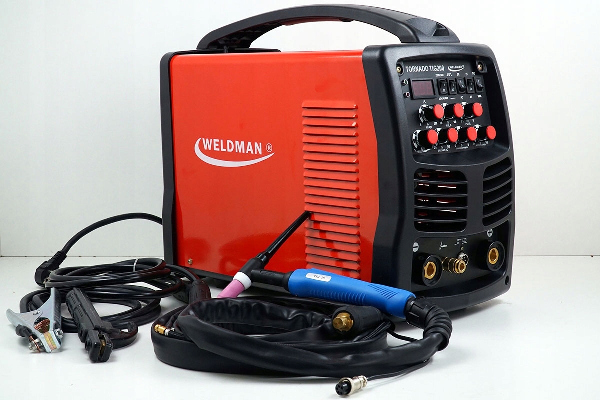 Spawarka z pulsem TIG MMA 200 AC DC HF Aluminium Model TORNADO TIG 200 AC DC