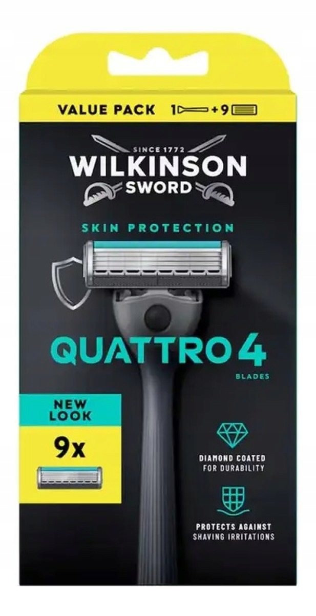 Wilkinson Quattro 4 Holicí strojek náhradní hlavice 9 ks