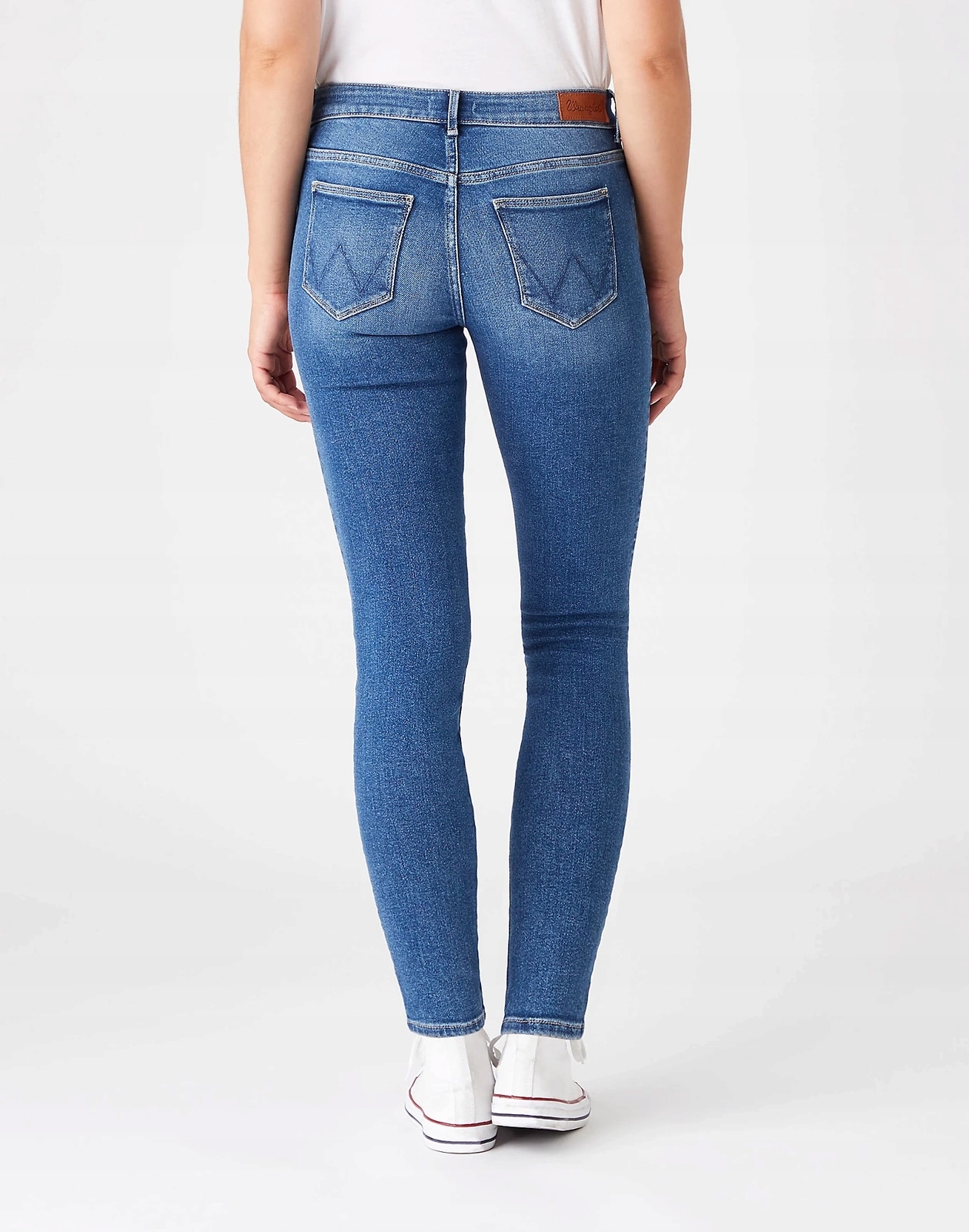 Dámské úzké nohavice džíny Wrangler Skinny Air Blue W28KTX17T 26/32