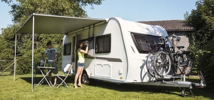 Markiza w pokrowcu Omnistor 1200 2.30 Sapphire Blue - Thule Stan opakowania oryginalne