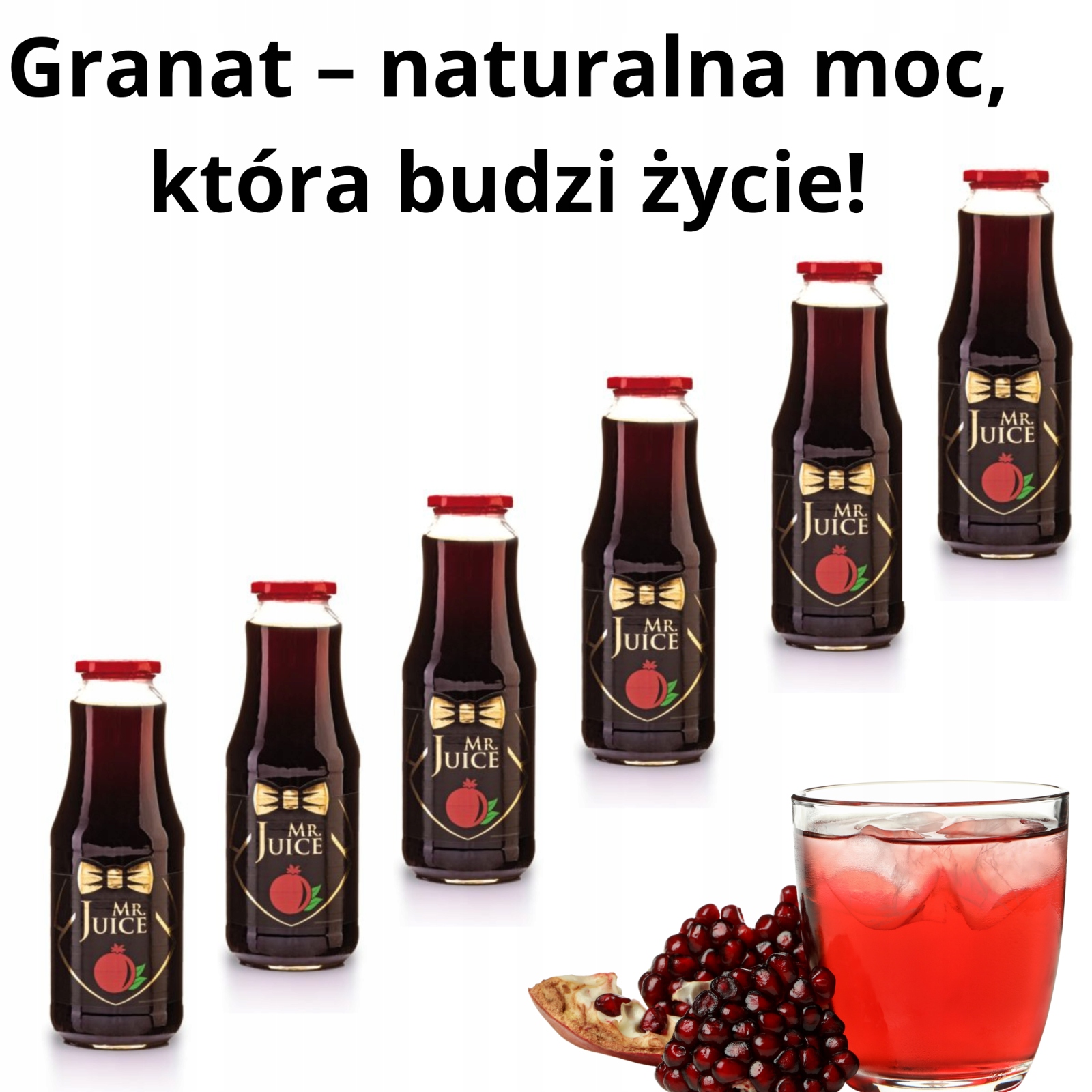 Levně Granátová šťáva, lisovaný za studena, nečištěná, pasterizovaná, 1.0 lx6