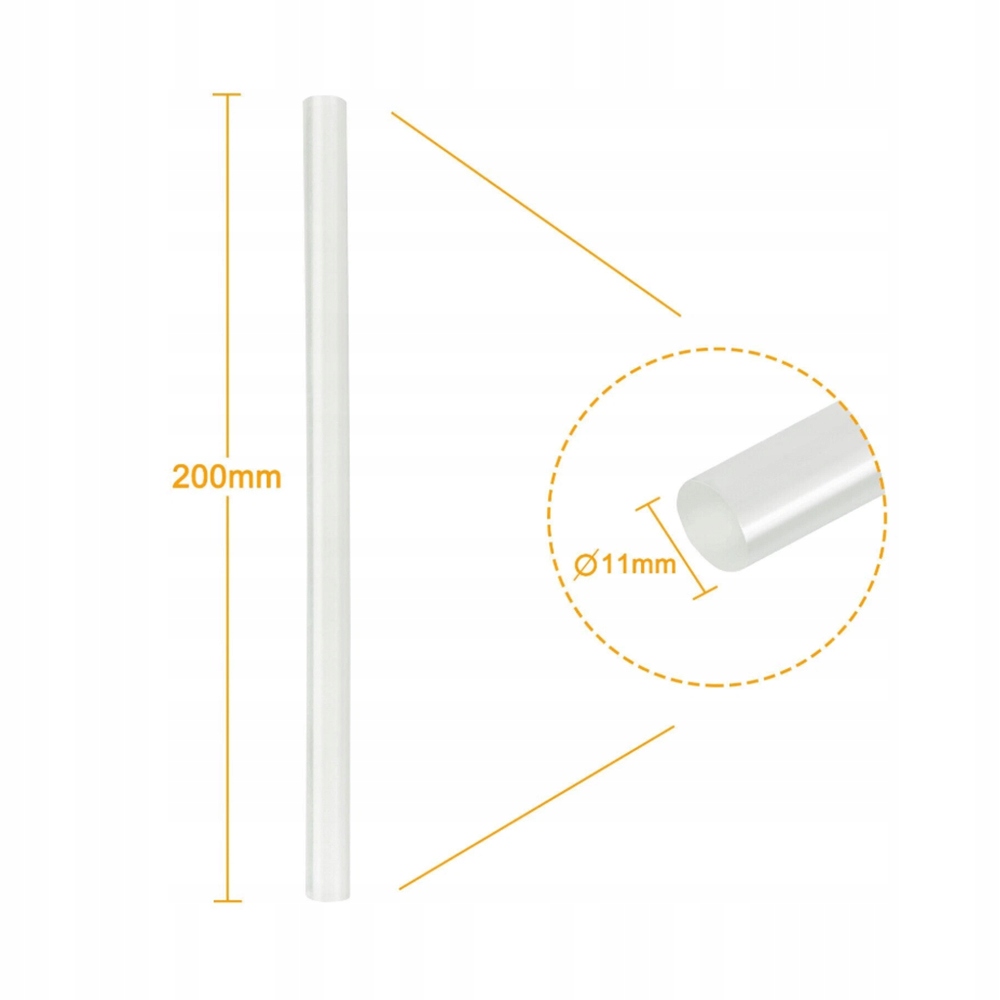 Lepidlo Na Horkou Pistoli 11 mm X 200 mm Bezbarvé Lepicí Vložky 200 ks