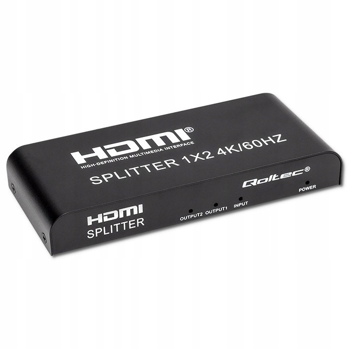 Qoltec Aktywny rozdzielacz Splitter 2 x Hdmi 4K x 2K 6Gb/s 60Hz