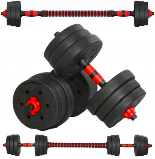 HANTLE 20KG ZESTAW 2x10KG SZTANGA GRYF ŁĄCZNIK