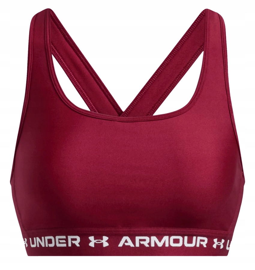 Stanik sportowy Under Armour Top bordowy Armour Mid Crossback r Xs
