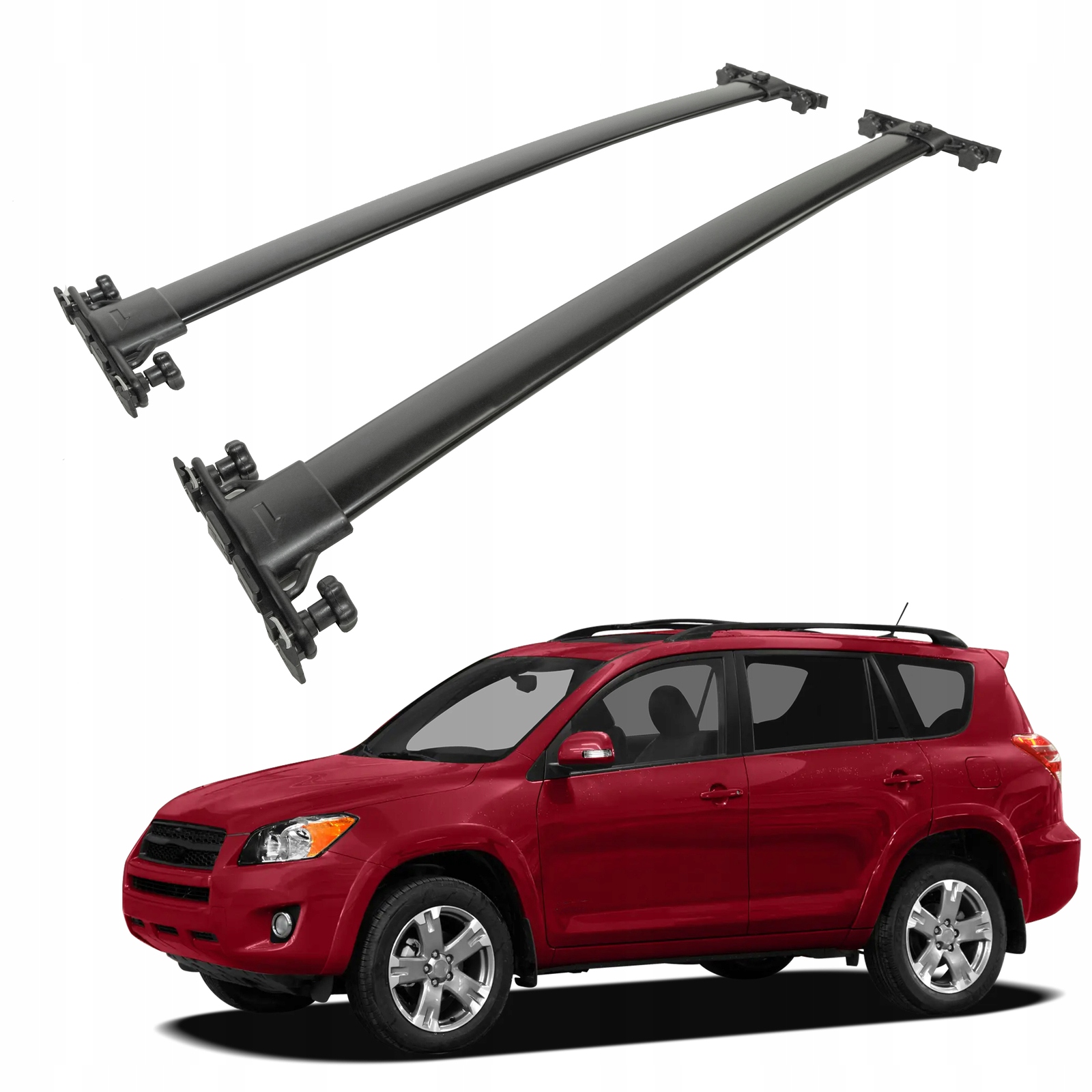 Strešné nosiče priečniky pre Toyota RAV-4 2006-2012 5D Oem štýl čierny 2 ks