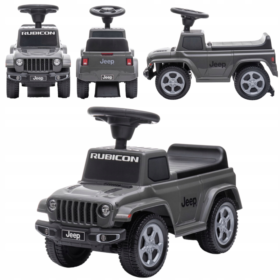 Jeździk odpychacz pchacz autko z dźwiękiem Jeep auto dla dziecka szary