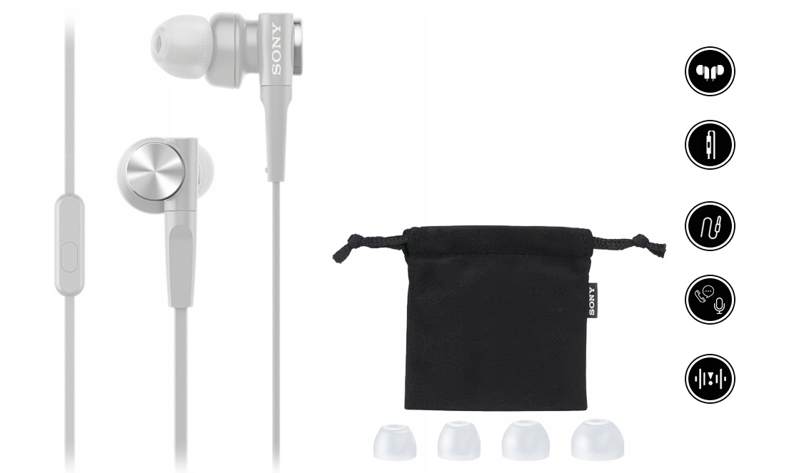 SŁUCHAWKI PRZEWODOWE SONY MDR-XB55AP EXTRA BASS EAN (GTIN) 4548736130449