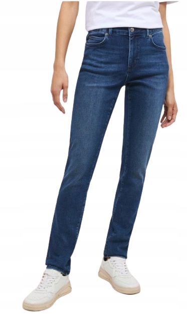 Mustang Úzké Nohavice Džíny Středního Stavu Modré Bavlna 28/32 Jqe