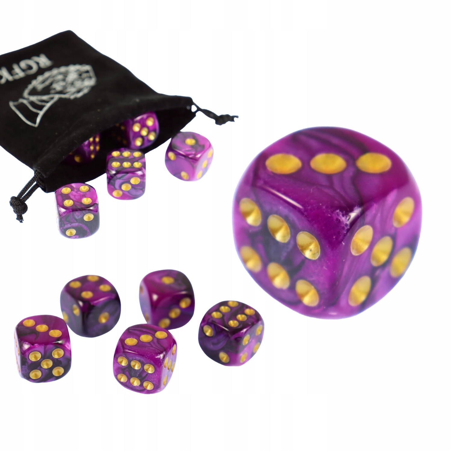 KOSTKA K6 1,6 CM RPG EMO CHOCHLIKI KOŚĆ SZEŚCIOŚCIENNA