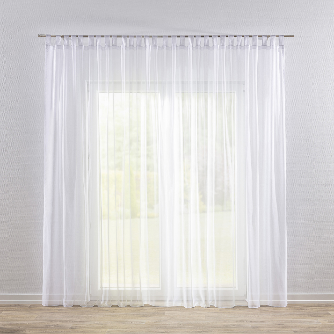 Hotová Záclona na ramenních popruzích Woalowa 300 x 265 cm bílá