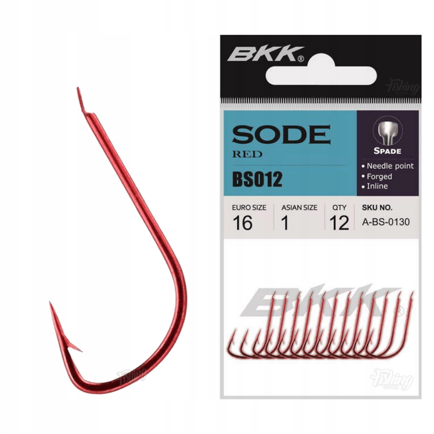 Haczyki Bkk Sode Red Diamond rozmiar 12, op 12szt