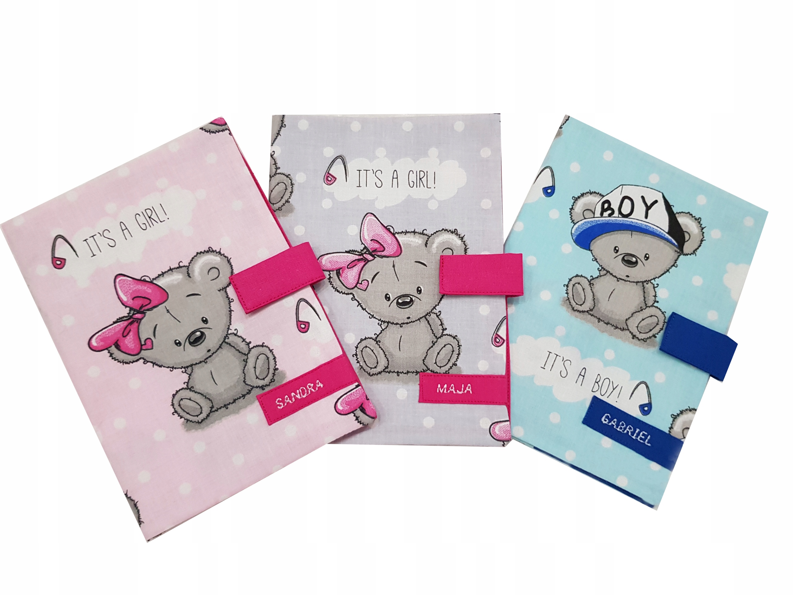 Okładka na książeczkę zdrowia dziecka imienna