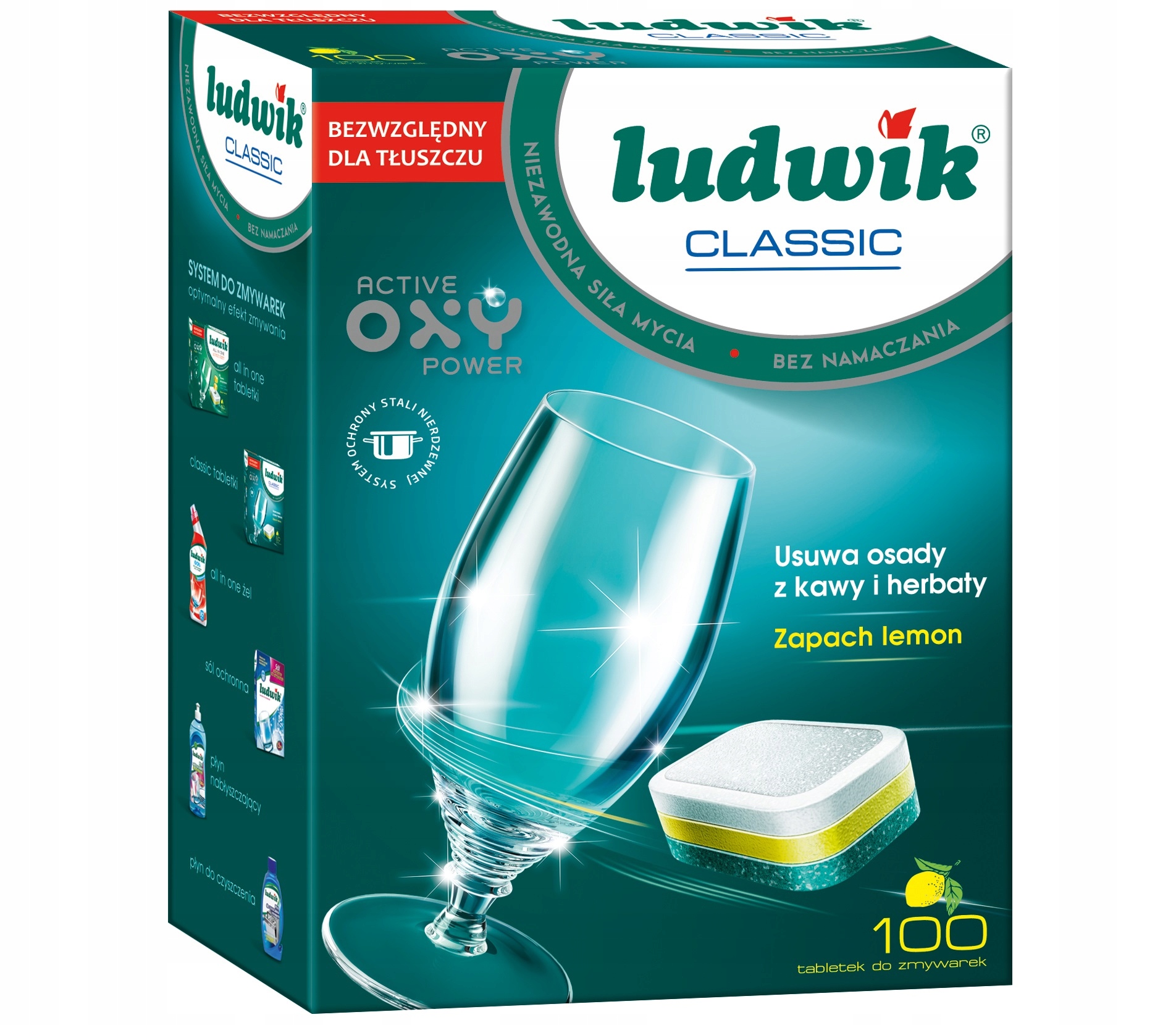 Levně Tablety do myčky Ludwik Classic s citronovou příchutí 100 ks