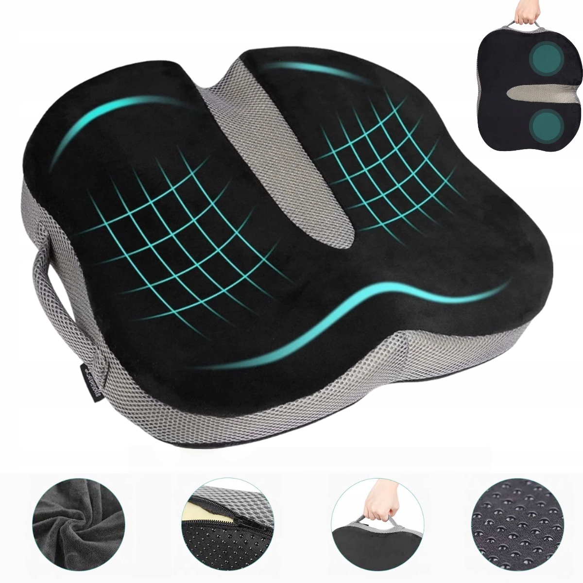 Ortopedyczna Poduszka Do Siedzenia Kość Ogonową Poduszka Na Krzesło Biurowe