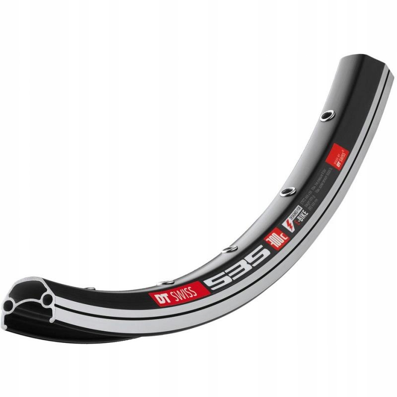 Dt Swiss Ráfek 535 černý 622-19 36 děr 1nýt (28)