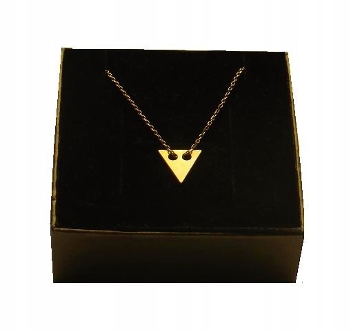 

Naszyjnik złoty trójkąt trójkącik srebro 925