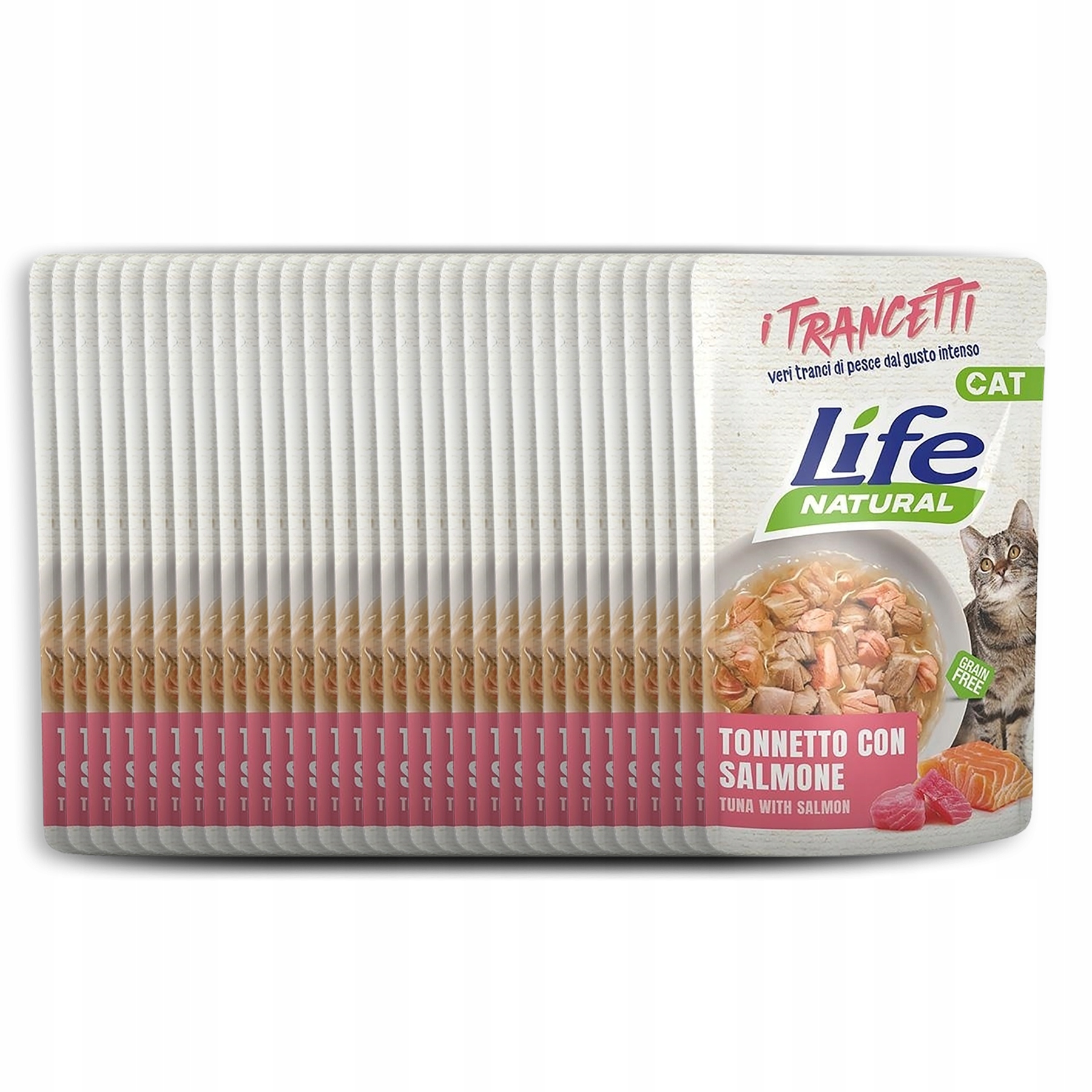 Levně Life Cat Naturel Chunks kapsička Set 30x55g tuňák losos