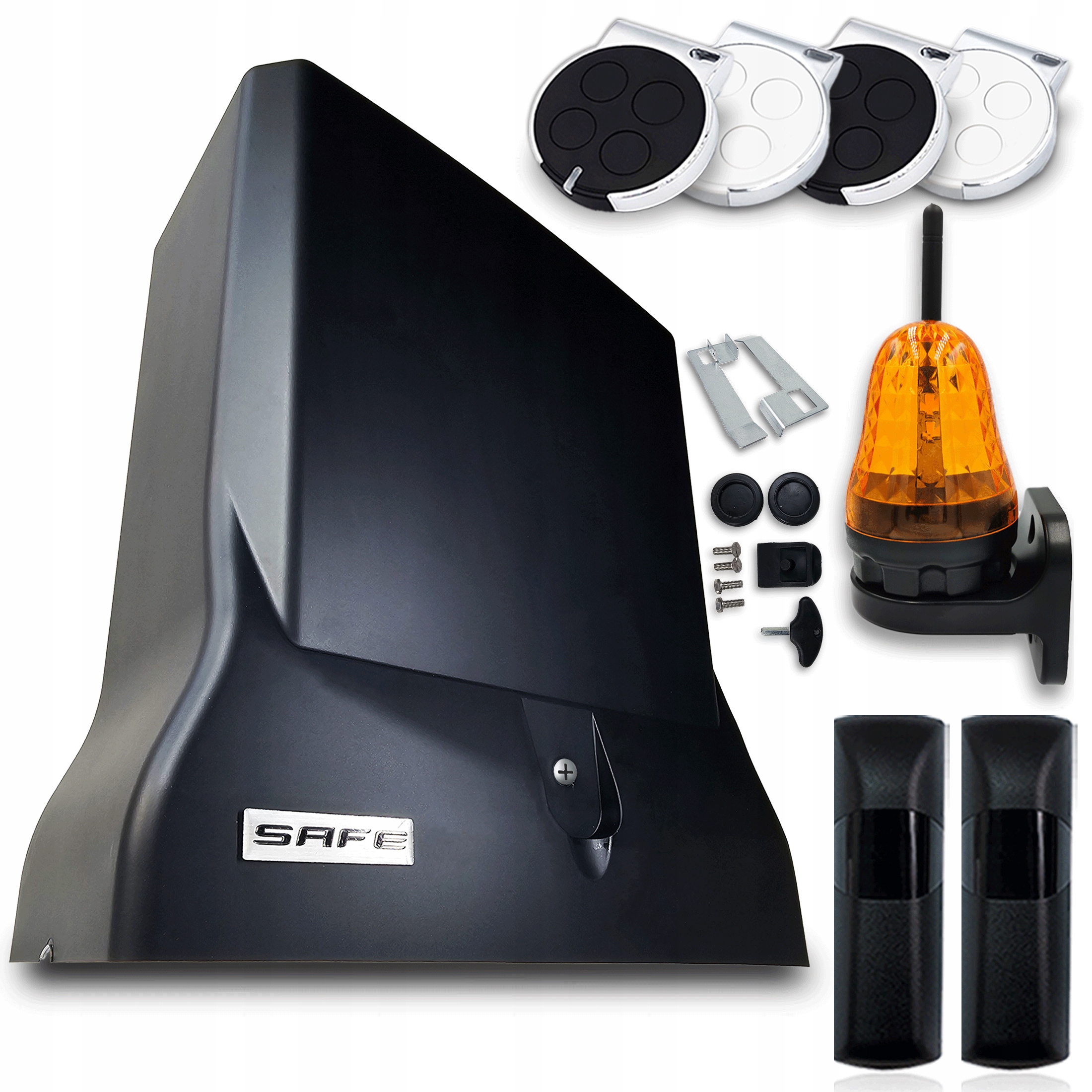 Pohon Posuvné Brány Safe automat do 800 Kg 4xpilot lampa fotobuňky