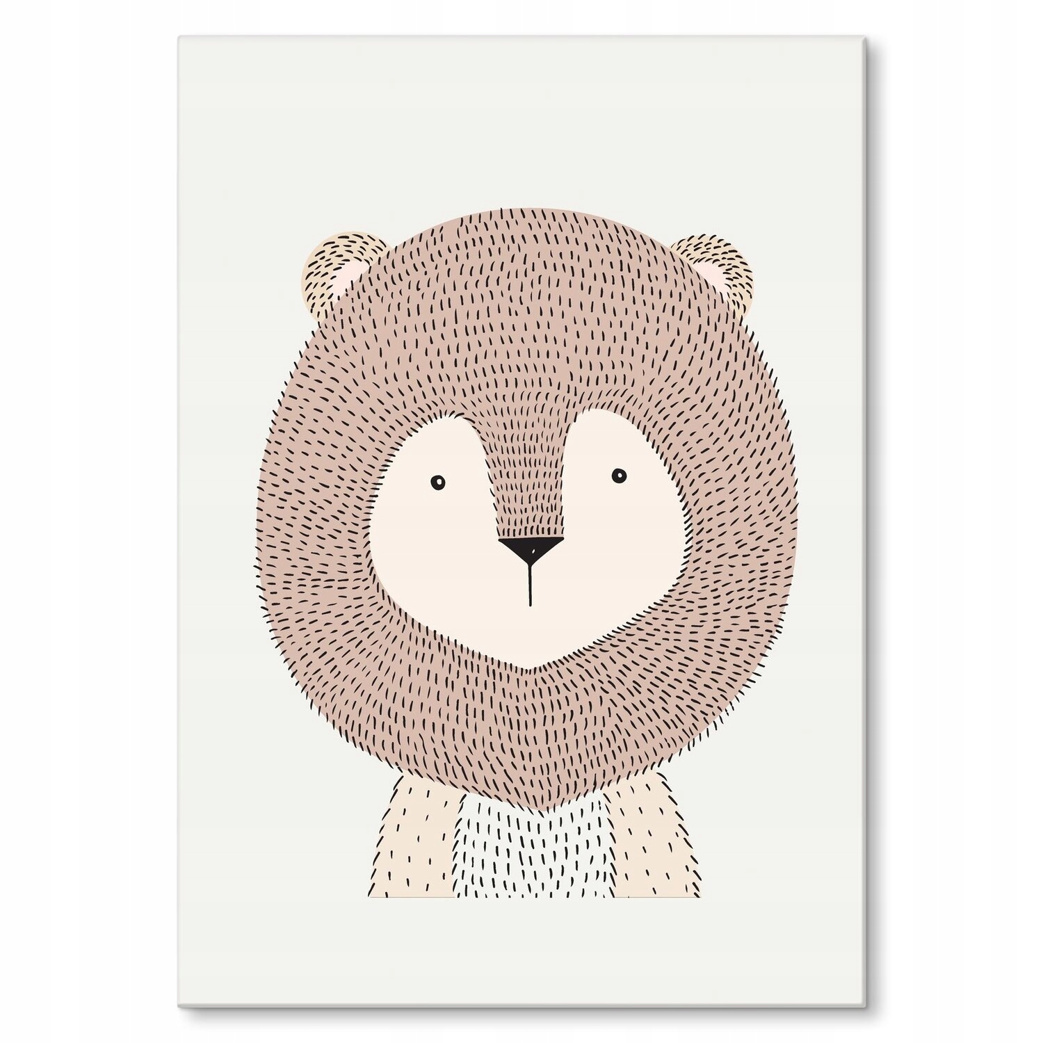 Kovový plakát Lion roztomilý Dárek 42 x 59 cm