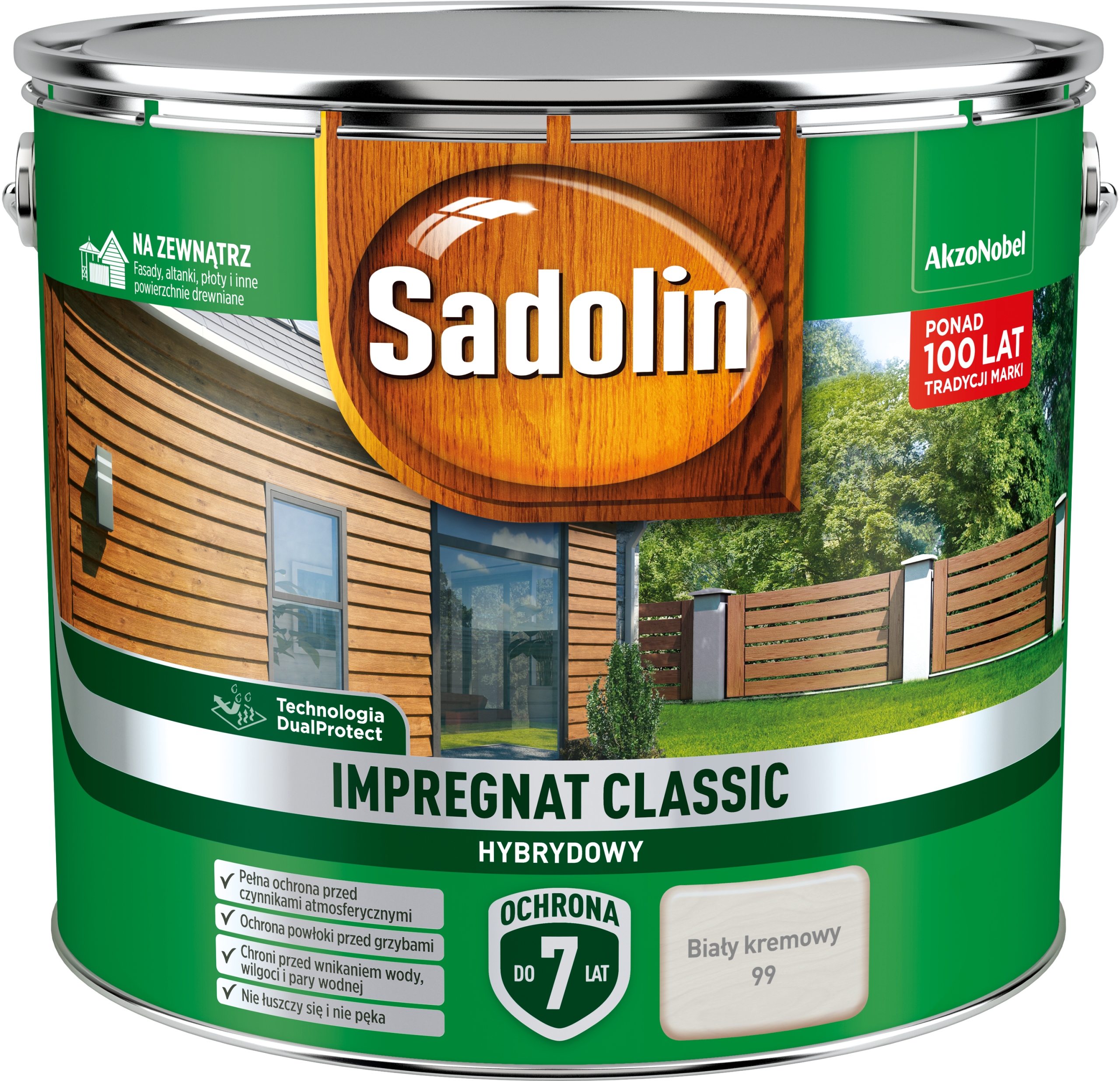 

Impregnat do drewna Sadolin Classic Biały Kremowy