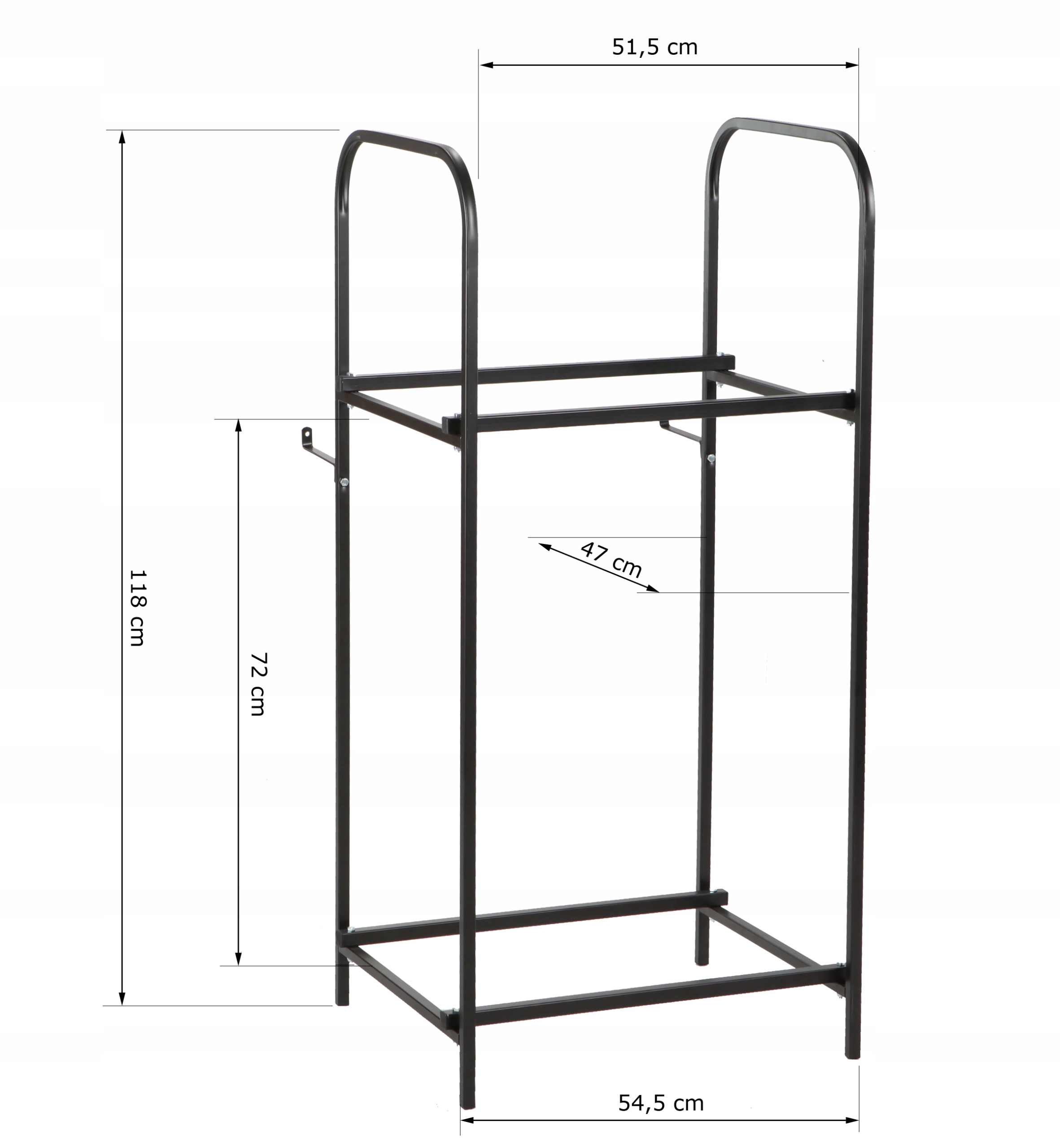 METALOWY STOJAK NA 4 OPONY KOLA SOLIDNY REGAL Weight with packaging 7 kg
