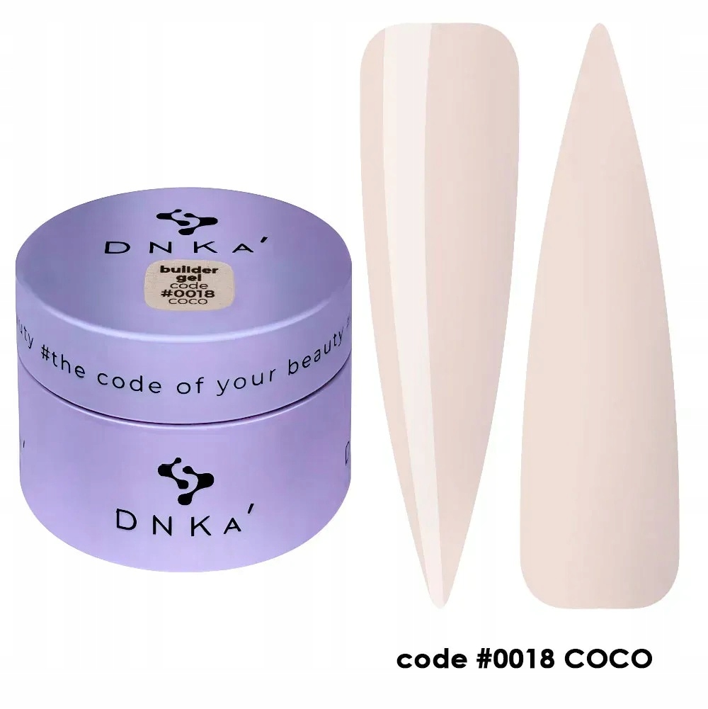 DNKa Builder Gel 0018 Coco 30 ml stavební gel cover nude
