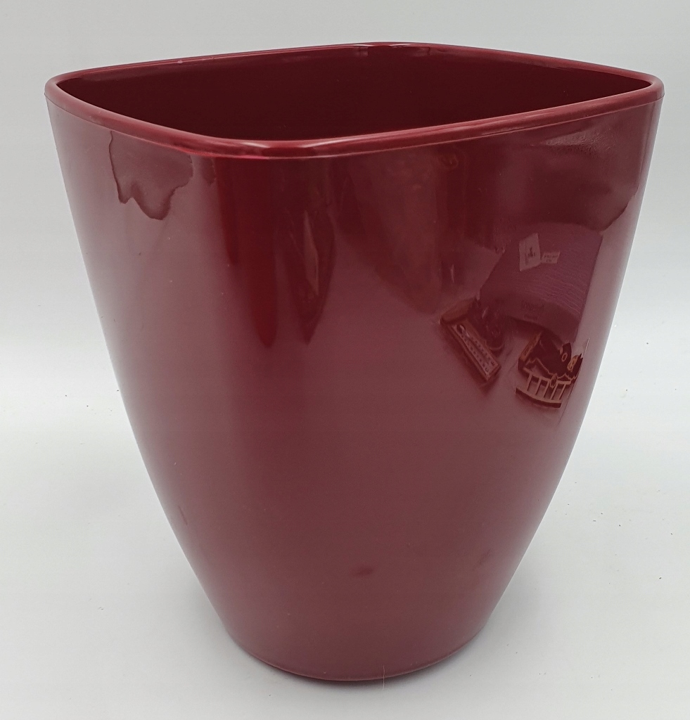 osłonka / doniczka storczyk 15cm BORDOWA — 4