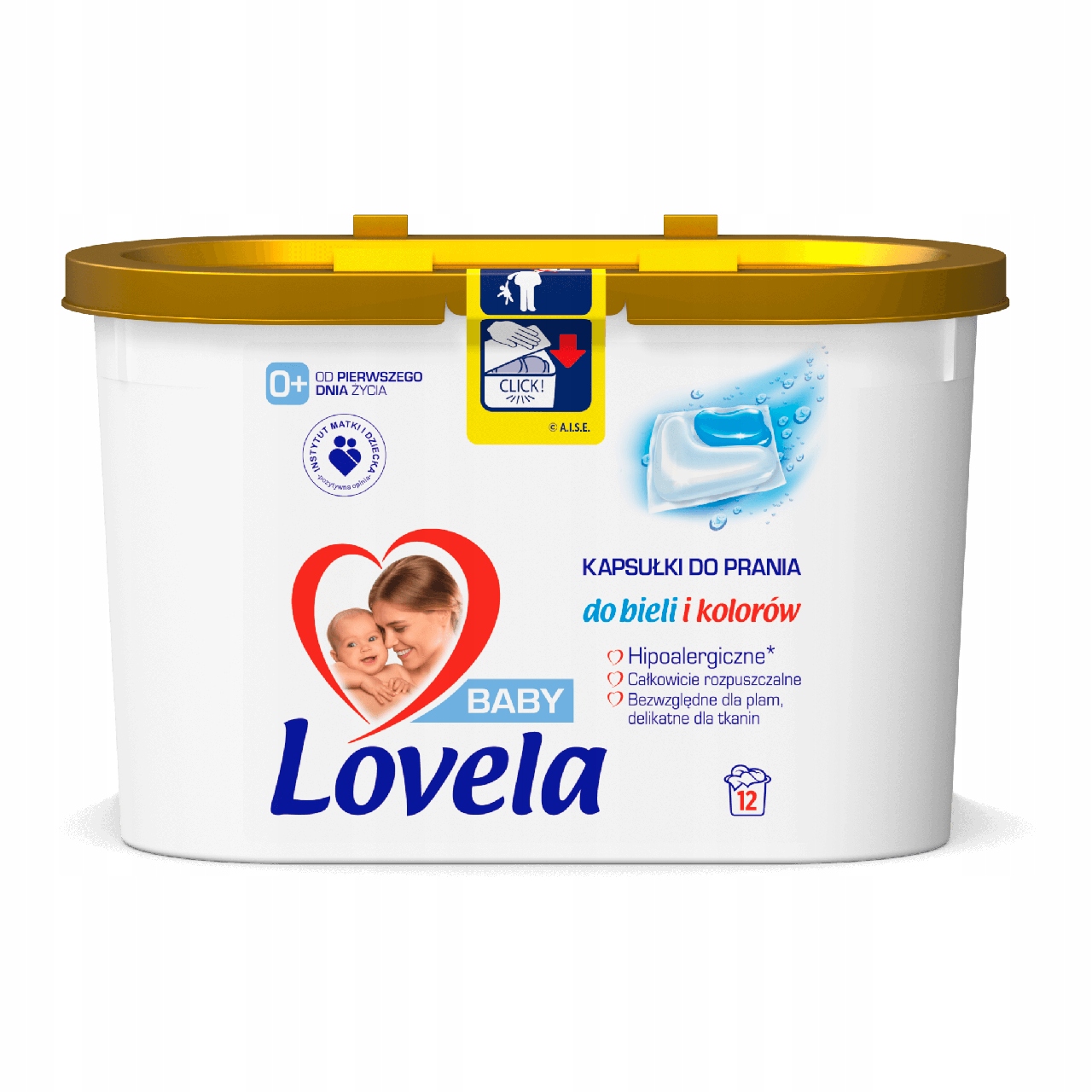 

Lovela Kapsułki Białe Kolor Prania Dzieci 12 szt