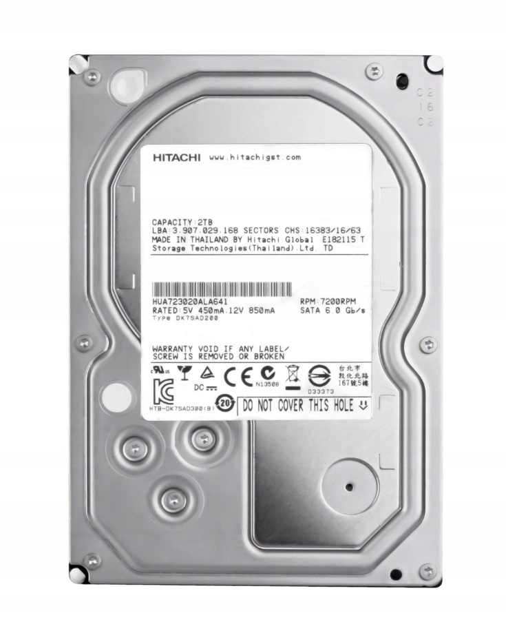 Pevný Disk Hgst HUA723020ALA641 3,5" Sata