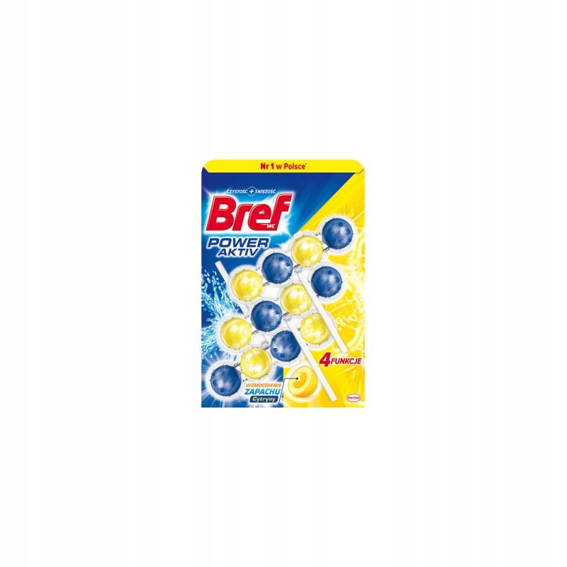 

Bref Wc Aktiv Zawieszka do muszli cytryna 3x50g